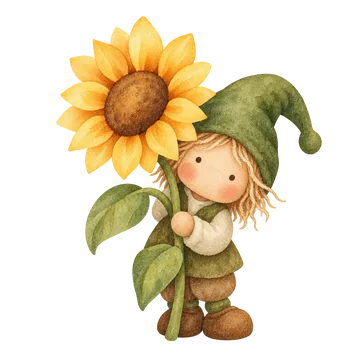 Sunflower gnome